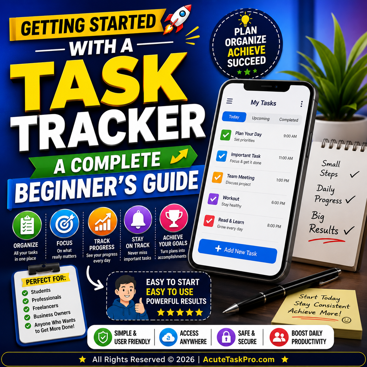 Getting Started with a Task Tracker: A Complete Beginner's Guide